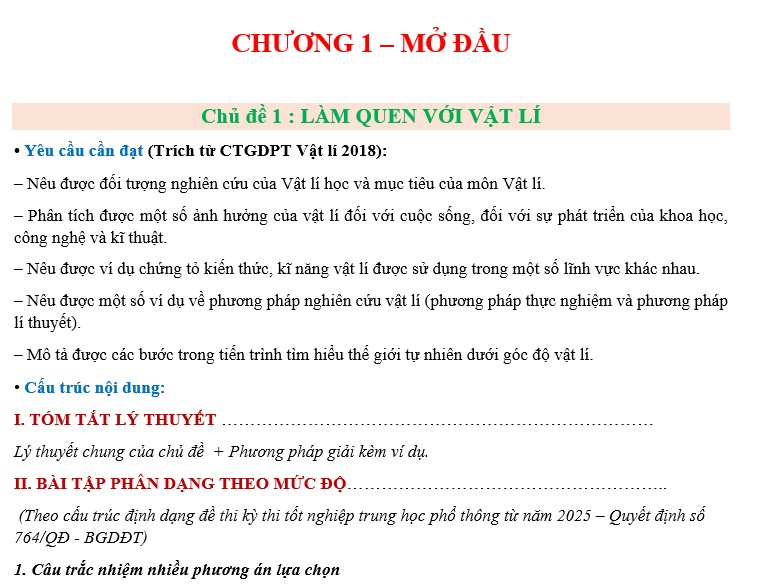 CHƯƠNG 1 - MỞ ĐẦU